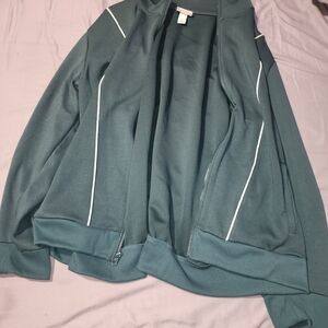 Ava & Viv Teal Zip-Up Jacket